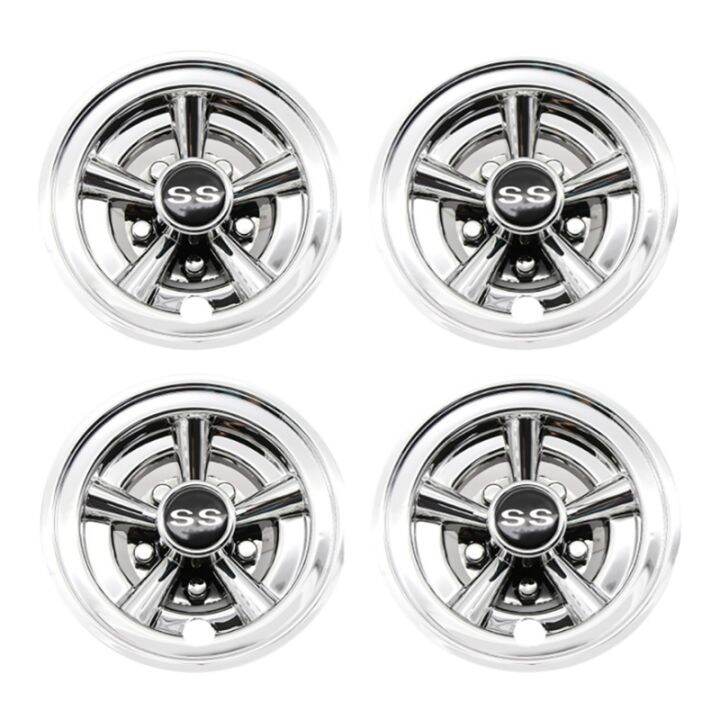 8Inch SS Golf Cart Wheel Covers, 5 Spoke Design Hub Cap for Golf Carts