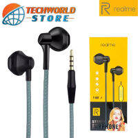 หูฟังเรียวมี Realme T-002 HD Sound Extra Bass ของแท้ เสียงดี ช่องเสียบแบบ 3.5 mm Jack ใหม่ล่าสุด รับประกัน1ปี BY TECHWORLD STORE