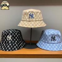 ☃☒ Bucket Hat ใหม่ หมวกบักเก็ตลําลอง พิมพ์ลาย NY ทรงบักเก็ต สไตล์เรโทร กันแดด เหมาะกับชายหาด ตกปลากลางแจ้ง สําหรับผู้หญิง