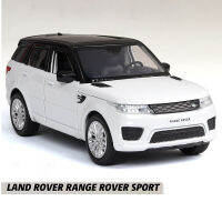 หล่อรุ่น 1:32 สำหรับ for Land Rover Range Rover Sport เด็กของเล่นประตูเปิดแสงและเสียงล้อแม็กรถยนต์ของเล่นของขวัญ826