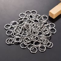 500PCs 304 Stainless Steel Opened Jump Rings Connectors Round Silver Color 4/5/6/7/8mm DIY Making Earring Jewelry Findings Coil Springs