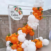 136pcs Matte Orange Balloons Garland Arch White Latex Globos Anniversary Wedding Backdrop Birthday Party Decor Baby Shower