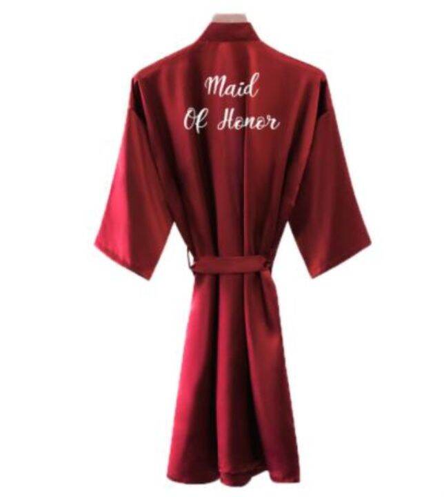 xiaoli-clothing-เสื้อคลุมเจ้าสาวผู้หญิง-burgundy-robe-ซาตินผ้าไหม-robes-งานแต่งงานเจ้าสาวเพื่อนเจ้าสาว-robes-เสื้อคลุมอาบน้ำชุดนอนผ้าไหม-dress