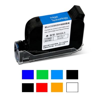BK42A-3 12.7Mm Handheld Thermal Inkjet Printer Fast Dry Eco Solvent Ink Cartridge For Unencrypted Handheld Printer