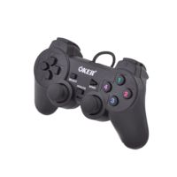 GOY จอยเกมส์ ☏OKER Joystick USB จอยเกมส์ PC เดี่ยวสั่น รุ่น U-706 จอย