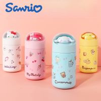 Sanrio Hello 280Ml ขวดน้ำอะนิเมะ Cinnamoroll Kawaii แก้วน้ำ304สแตนเลสการ์ตูนถ้วยน้ำของขวัญสำหรับเด็ก