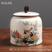 【hot】∈♨◎ Jingdezhen Airtight Jar with Lid Cans Moisture-proof Jars