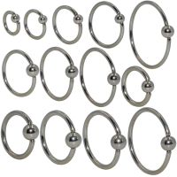 1PC 316l Surgical Steel BCR Captive Bead Ring Nose Septum Hoop Ear Cartilage Tragus Piercing Lip Body Jewelry For Sexy Girls Electrical Connectors