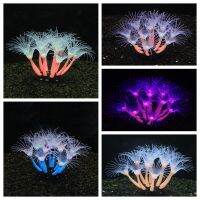 Glow In The Dark Sunflower CoralsSilica Gel Coral Ornaments Aquarium Decorations Fish Tank Decorations