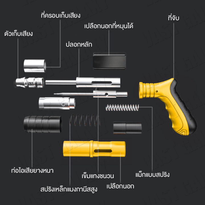 รวมค่าส่ง-ปืนยิงตะปู-เครื่องยิงตะปูแรงดันสูง-ฟรี-70-เล็บ-ใช้งานง่ายเพียงมือเดียว-ยิงยึดคอนกรีต-ได้ทั้งไม้-เหล็ก-ไม่มีฝุ่น-ไม่มีเสียงด