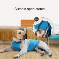 Dog Recovery Suit Pet Home Wear Pajamas High-elastic Breathable Dog Jumpsuit Pet Operative Protection Long Sleeves Bodysuit Clothing Shoes Accessories