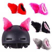 Pluche Motorhelm 2 Stks/paar Kat Oren Leuke สติ๊กเกอร์ตกแต่ง Fietsen Helm