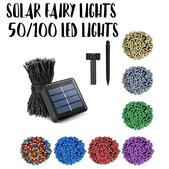 SOLAR FAIRY LIGHT 50 TO 100 LED LIGHTS WATERPROOF LED STRING LIHT FOR ANY EVENT DECORATIVE