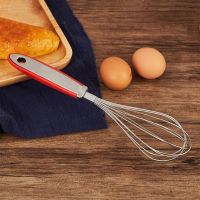 Kitchen Egg Whisk Efficient 12-inch Stainless Steel Egg Whisk with Anti-slip Rubber Handle A Must-have Handheld Mixer for Baking