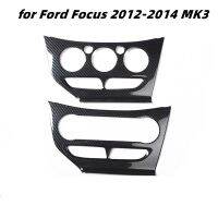 Xuming คาร์บอนไฟเบอร์สีเครื่องปรับอากาศแผงควบคุมครอบคลุม Trim Fit สำหรับ Ford Focus 2012 2013 2014 MK3อุปกรณ์เสริมสติกเกอร์ ABS