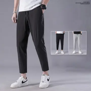 2022 New Spring summer Ankle-Length Pants Men Casual Slim Fit Fashion  Trousers Male Plus Size