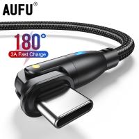 AUFU USB Type C Cable P30 Fast Charging Data Cord Oneplus F3 IPhone Charger Wire