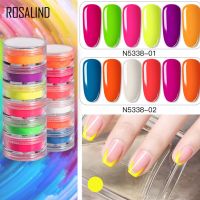 Rosalind Neon Powder /ผงนีออน จำนวน 6 กระปุก ต่อเซ็ท ใช้ตกแต่งเล็บ