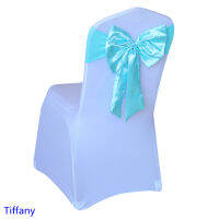 Tiffany Colour Chair Sash Butterfly Style Satin Bow Tie With Lycra Sash Fit All Chairs Spandex Wedding Ho Party Chair Sash