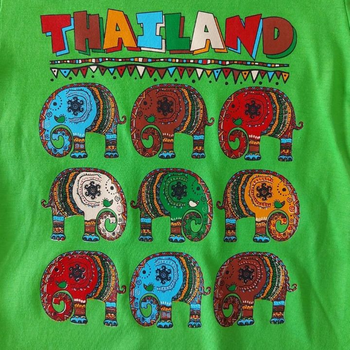 เสื้อยืดเด็กคอกลม-เสื้อยืดสกรีนลายไทยแลนท์-ผ้าคอตตอน100