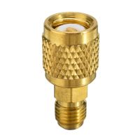 【YF】 R410A Brass Refrigerant Adapter 1/4  Male to 5/16  Female Charging Hose Pump Mayitr for Mini Split HVAC System Refrigeration