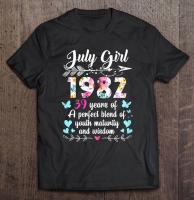 July 1982 Shirt Years Of Youth Maturity And Wisdom Men Tshirts Mens Tshirts Print Men Tshirt Men Shirt Kawaii