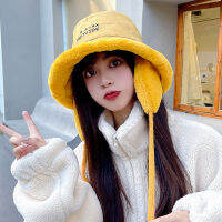 Fleece Fisherman Hat Winter Women Students All-match Cold-proof Warm Basin Cap Outdoor Riding Windproof Ear Caps Thick