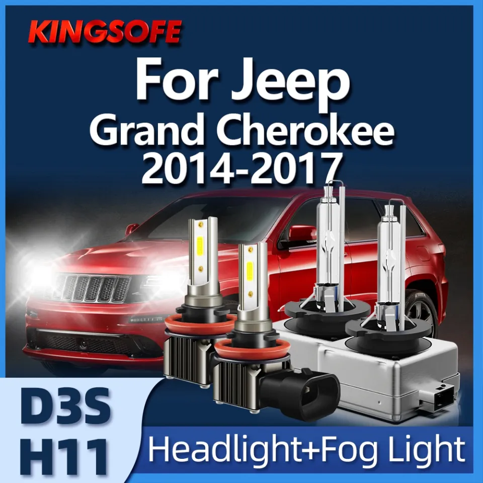 D3S HID Headlight Xenon Bulbs for JEEP CHEROKEE 2014-2017 High/Low Beam  6000K White,2pcs