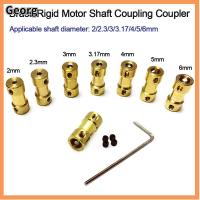 GEORG 8รูปแบบ ขั้วต่อการส่งผ่านมอเตอร์ ชิ้นส่วนเรือ RC Coupling Coupler ขั้วต่อทองเหลืองแบบยืดหยุ่น ตัวลดขนาด เพลามอเตอร์ไซต์