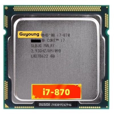 I7หลัก870 I7-870 2.93กิกะเฮิร์ตซ์ Quad-Core L3 8เมตรซ็อกเก็ตโปรเซสเซอร์1156 CPU SLBJG 95วัตต์