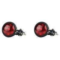 2X Motorcycle Tail Light LED Rear Brake Lamp for Cruiser Cafe Chooper