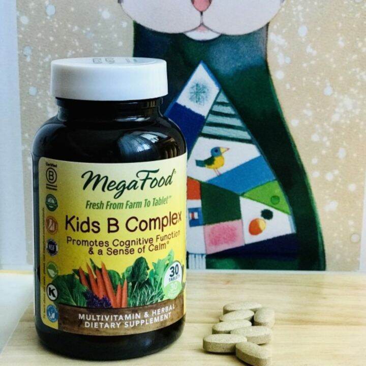 [PRE-ORDER] KIDS B COMPLEX 30 TABLETS BY MEGAFOOD - PROMOTES COGNITIVE ...