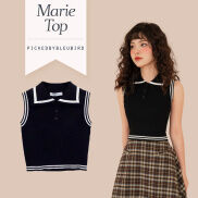 BLEUBIRD Áo sát nách dệt kim mỏng Marie Top