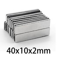 10-200 pcs 40mm x 10mm x 2mm 40x10x2 neodymium magnet cuboid rectangle sheet 40x10x2 NdFeB magnet of rare earth permanent magnet