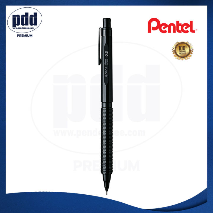 สลักชื่อ-ฟรี-pentel-ดินสอกดเพนเทล-ออเรนซ์นีโร-ขนาด-0-3-มม-และ-0-5-มม-pentel-mechanical-pencil-orenz-nero-0-3mm-0-5mm