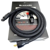 【DT】Blizzard HiFi Audio Power Cable High-Purity True-Concentric Core US &amp; EU Plug Cord with Box  hot