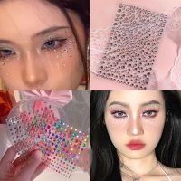 Bright Rhinestone Face Stickers on The Face Gems Jewelry Temporary Crystal Tattoo Facial Sticker Glitter  Strasse Makeup Stickers