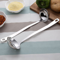 Stainless steel 304 spoon Kitchen Ware colander thickened long handle household hot pot spoon Kitchen cooking tools