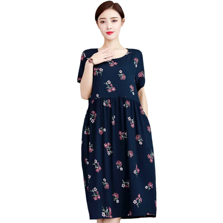 midi casual dress with sleeves