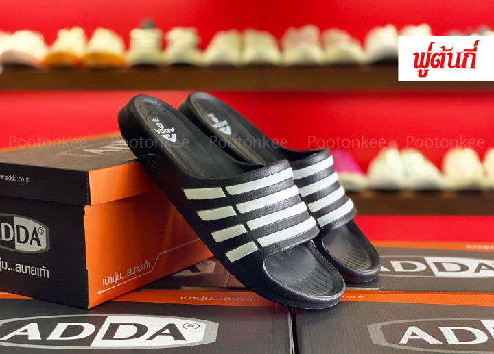 adda-รองเท้าแตะ-แบบสวม-รุ่น-55r01-ไซส์-4-10-ของแท้-พร้อมส่ง