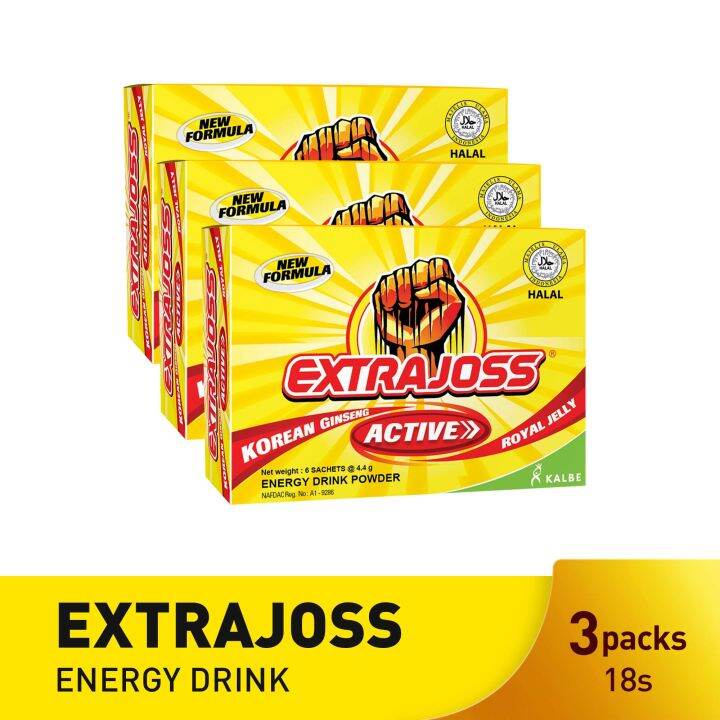 Extra Joss Energy Drink 3 Packs (18 Sachets) | Lazada PH