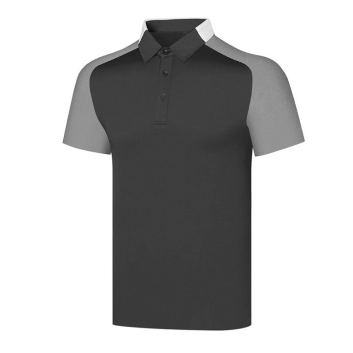 pearly-gates-ping1-taylormade1-footjoy-castelbajac-pxg1-descennte-summer-golf-mens-t-shirt-short-sleeved-thin-milk-silk-breathable-perspiration-golf-jersey-casual-tide-polo-shirt