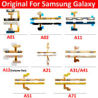 Original ซ่อมด้านข้างเปิด/ปิดคีย์ FLEX CABLE สำหรับ Samsung A01 A02 A11 A21 A31 A41 A51 a71 A12 ปริมาณปุ่มสวิทช์ริบบิ้น-hdfssaa