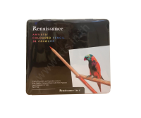 (KTS)สีไม้ Renaissance เกรดอาร์สติส 24สี กล่องเหล็ก