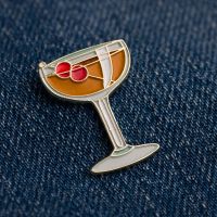 LV Manhattan Cocktail Brooch / Bartender - Alloy Material (imported from the United States)