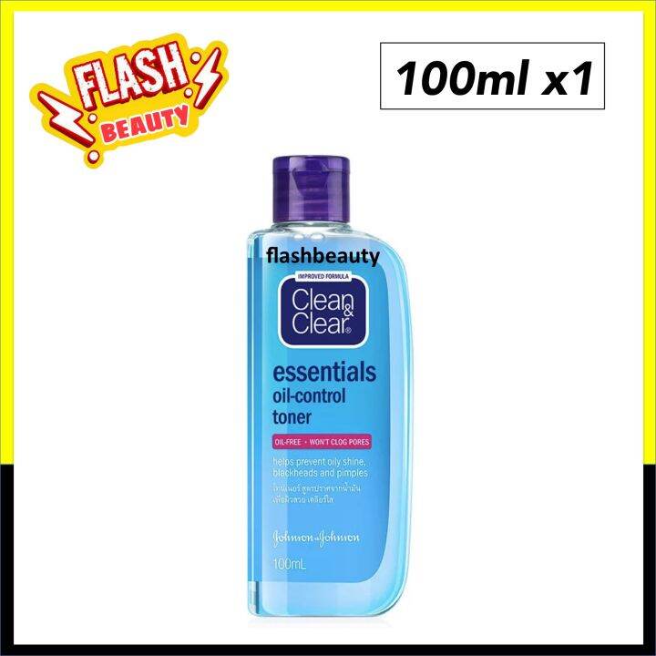 ถูกมาก! โทนเนอร์ Clean & Clear คลีน แอนด์ เคลียร์ 100ml (ขวดฟ้า) สูตร ...