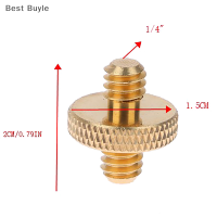 ?Best Buyle 1 4ทอง ตัวผู้กับ1 4 ตัวผู้อะแดปเตอร์โลหะเกลียวตัวผู้ขนาด1 4นิ้วตัวแปลงสกรูตัวผู้คู่รองรับอุปกรณ์ขาตั้งกล้อง