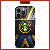 Denver Nuggets Metal Phone Case for iPhone 14 Pro Max / iPhone 13 Pro Max / iPhone 12 Pro Max / Samsung Galaxy Note 20 / S23 Ultra Anti-fall Protective Case Cover 1332