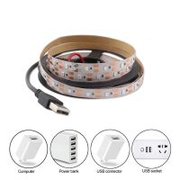 DC 5V USB Led Strip Light TV PC 2835 Not Waterproof Warm White Tape Diode USB 5 V Volt Led Strip Lamp For TV Backlight Computer