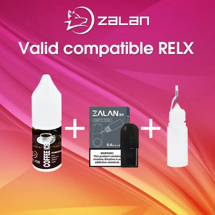 AOE Zalan Vaper Refillable Pod Case 23Flavor Zalan 10ml juice Fill 2ml